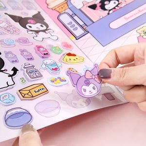 Mainan Sanrio DIY Quiet Book Paper Doll Mainan Edukasi Busy Book Buku Aktifitas Anak
