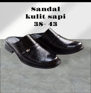 Sandal kulit sapi pria size 38 - 43