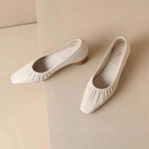 REEMOOR | Elegant French Style Medium Heel Mary Janes