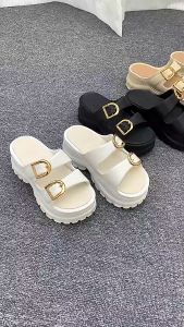 Soft Cloud Sandal Wanita Kekinian Sendal Selop Wedges Cewek Terbaru Karet Jelly EVA Premium Empuk Anti slip