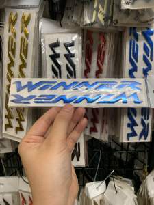 Bộ tem nổi Winner màu xanh dương bóng hàng nhập Thái Lan chất lượng cao dành trang trí riêng cho dòng xe này tem nổi màu sắc cực đẹp và bền giá bán cực tốt bán lẻ như bán sỉ