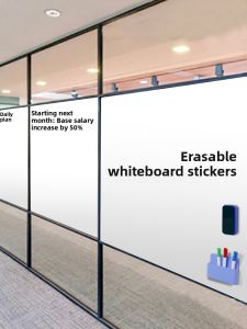 Removable Magnetic Wall Stickers Whiteboard Blackboard Glass Office Meeting Childrens Home Teaching Notes Erasable Stickers