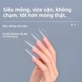 510 Chiếc Móng Tay Giả Hình Stiletto Trong Suốt Hình Thang, Chất Liệu Acrylic Gel, Kiểu Dáng Thẳng, Dùng Trang Trí Móng Tay, Tự Làm, Phong Cách Pháp. 