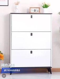 ชั้นวางรองเท้า ตู้ใส่รองเท้า ตู้เก็บรองเท้า ชั้นวางรองเท้าไม้ ชั้นวางรองเท้าอุปกรณ์จัดเก็บรองเท้า ตู้รองเท้าไม้ สีดำ