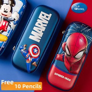Large Capacity Cartoon Style Dual Layer Boys Pencil Case