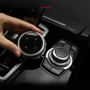 Car Multimedia Big Knob Covers Button Trim Control for BMW F10 F20 F30 IDrive Automotive Interior Accessories