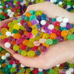 1000Pcs Water Beads Pearl Shaped Crystal Soil Water Beads Mud Grow Magic Jelly Balls Wedding Home Decor