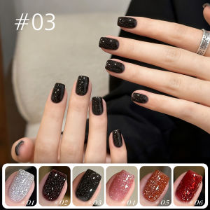 MIANEL 10ML Blood Red Rose Broken Diamond Gel Nail Polish Gypsophila Diamond Gel Polish 2025 New High-end Nail Polish Red Nails