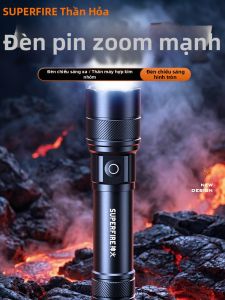SUPERFIRE | Ultra-bright Rechargeable Portable High-capacity Far-reaching LED Multifunctional Flashlight