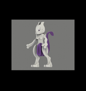 Mewtwo Model Kit #150- Plastic Assembly Figure- Detailed Design- Collectible- Display