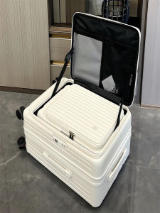 Large Capacity Side Opening Silent Expandable 20 Inch Carry-On Suitcase Womens PC Travel Suitcase with Lock And Four-Way Wheels