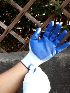 12-Pack High-Quality Anti-Static Safety Gloves with Nitrile Coating Breathable Mesh Fabric