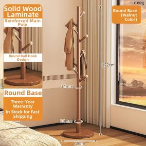 JIAJIESHI | Solid Wood Standing Clothes Rack