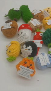 SG(Ready Stock)Emotional Support Plush Toys Hand-knitted Cute Doll Crochet Set Adorable Creative Gift Fun Knitted Plush Toys