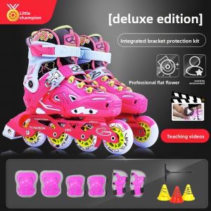 SUPER YOUNGSTER | Children Roller Skates Complete Set for Beginners and Competition Figure Skating