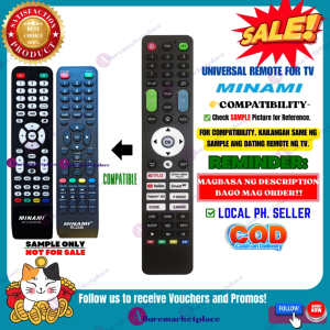Minami Smart TV Remote Universal [**Mag Basa B4 Umorder**] Ready to Use Universal TV Remote Minami BASIC LED TV REMOTE MINAMI ANDROID TV REMOTE 2232RM MTV-2240RM RS-LED-168 RC2232RM RC2240 alluremarketplace2nd
