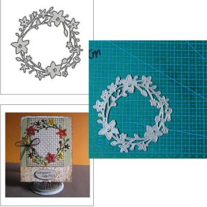 Flower wreath bird metal cutting dies Scrapbooking decoration paper craft knife mould blade punch template Embossing stencils