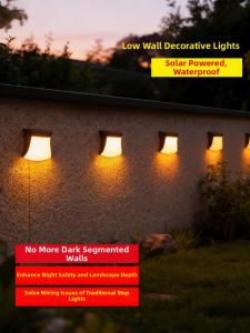 LIANGGUANGJING | Solar Waterproof Decorative Garden Wall Light