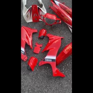 COVERSET ORIGINAL HLY YAMAHA 125z 125zr MERAH SABIT STICKER SIAP TAMPAL PERCUMA EMBLEM HONG LEONG