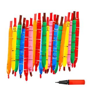 85cm Rocket Shape Balloons 20-100pcs - Fast Inflation Colorful Latex for Parties & Events Fun Flying Toy for Kids