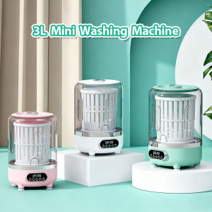 Mesin Basuh 3L Mini Washing Machine With Dryer Baby Clothes Socks Bra Washing Machine For Household Dormitory Travel 迷你洗衣机