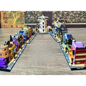 ชุดตัวต่อบล็อกแบบประกอบเอง รุ่น Street View ใช้ร่วมกับตัวต่อเลโก้ได้ เหมาะสำหรับเป็นของขวัญคริสต์มาส 76444