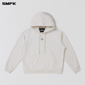SMFK | Oversized Statute Crossed Cotton Hoodie