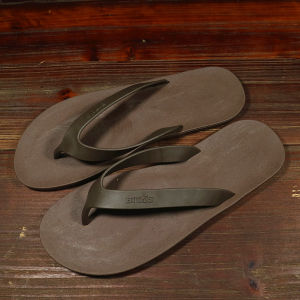 BITAS Rubber Thong Slippers for Men Casual Outdoor Beach Shoes Wear-resistant Anti-slip Comfortable Summer Sandals