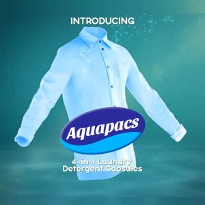 Aquapacs Laundry Pods Cherry Blossoms 250g (25 Washes) | 4-in-1 Detergent Capsule in Reusable Box | Best-Selling Blossom Scent
