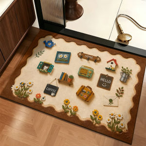 JIAYOUYA | Vintage Style Bathroom Floor Mat