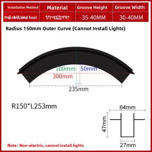 WANLIYANG | Arc Magnetic Track Light No-Main-Light Design LED Embedded Lighting