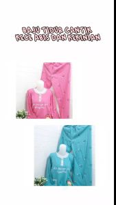 bAJU TIDUR WANITA DEWASA CP IMPORT LENGAN PENDEK CELANA PANJANG BAHAN LUMBUT DAN ADEM