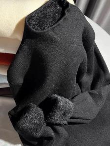 Fleece Lined Knitted Thickened Half High Collar One-Piece Velvet Inner Wear Top for Women Soft Versatile Warm Autumn Winter Knit Sweater