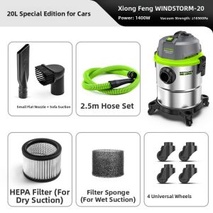 LUTIAN | High Power Home and Car Detailing Vacuum 20L
