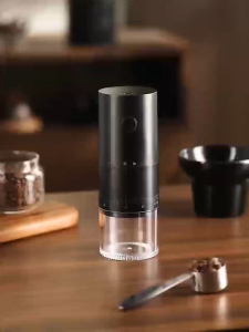 New Portable Electric Burr Coffee Grinder With 38 Gears Adjustable Coarse Fine Coffee Grinding Removable Chamber For Home Travel