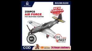 WANGE 258 PCS AIR FORCE P-51 MUSTANG FIGHTER BUILDING BLOCKS MICRO BRICKS PREMIUM QUALITY LEGO