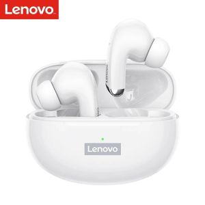 Lenovo LP5 wireless headset BT 5.0 low latency paired headset 9D stereo touch noise reduction waterproof IPX5 sports headset for iPhone Huawei Xiaomi OPPO Samsung Vivo. Authentic 100%