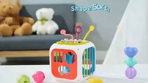 7in1 Baby Toys Shape Sorter Early Educational Training Toy Multifunction Sensory Toys for Baby