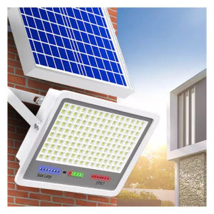 MIAOKA Solar Led Outdoor Light High Quality IP67 Waterproof High Power Lamp Beads Solar Light with Charge Display and Remote Control Suitable for Garden Courtyard