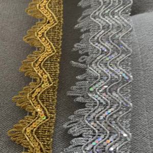 4m/13.12ft Each Pack big Wide gold Lac Trims sequin for dresses bar sewing Accessory DIY Crafts Wedding Home webbing Decoration