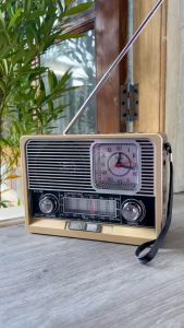 Speaker Radio Bluetooth Full Bass Hi-Fi MITSUYAMA MS-4020BT UNIX Radio Banyak Fungsinya Jam Analog Senter LED Lampu Emergency Baterai Isi Ulang Rechargeable Radio Portable Bluetooth USB Memori Card AUX