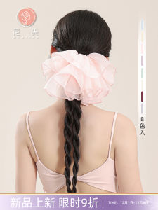 Váy Lưới Cổ Điển Dành Cho Nữ Phụ Kiện Tóc Luyện Tập Cơ Bản Cho Vũ Đạo Cổ Điển Ruy Băng Tóc Hình Ống Lớn Phụ Kiện Thủ Công