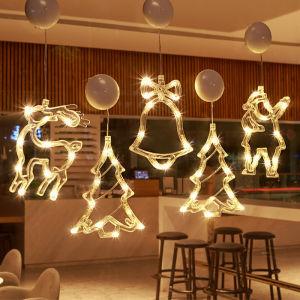 Specool® Christmas Night Lights Christmas Tree Hanging Lamp Snowman Reindeer Snowflake Shape Lighting Lamp for Christmas Decor