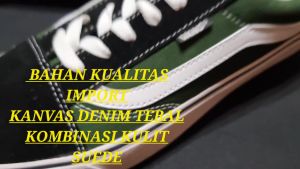 Sepatu wanita murah berkwalitas bahan kanvas denim tebal