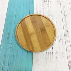 Handmade Bamboo Cup Mat Practical Creative Design Mosaic Square round Hexagonal Groove Heat Insulation Pad Wooden DIY Craft