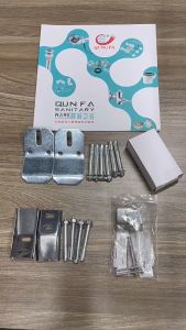 2PCS Stainless Steel Wash Basin Hooks With Screw For Basin Wall Hung Installation