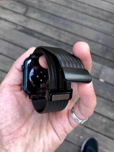 Carke Storm Stripes Milan for Apple Watch IWatch Strap Magnetic Buckle S10 Stainless Steel Metal 98