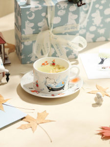 LOTUS BLUE | High Aesthetics Bone China Coffee Cup & Water Cup