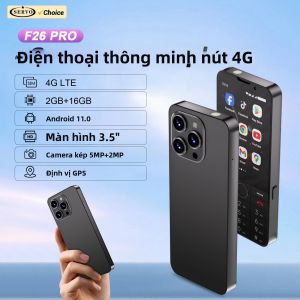 SERVO | SERVO F26 PRO 4G LTE Điện Thoại Thông Minh Hai SIM Android 2GB + 16GB Màn Hình Cảm Ứng Điểm Phát Sóng WiFi Nút Đèn Pin Play Store Cổng Tai Nghe 35mm