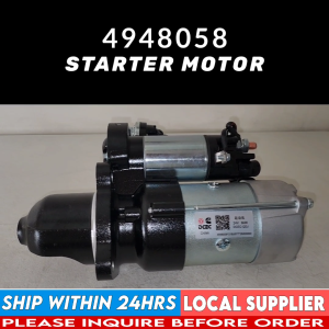 4948058 STARTER MOTOR [24V 6KW 12T] [LOCAL STOCK. READY TO SHIP WITHIN 24HRS.] CUMMINS ENGINES 4B3.9 6B5.9